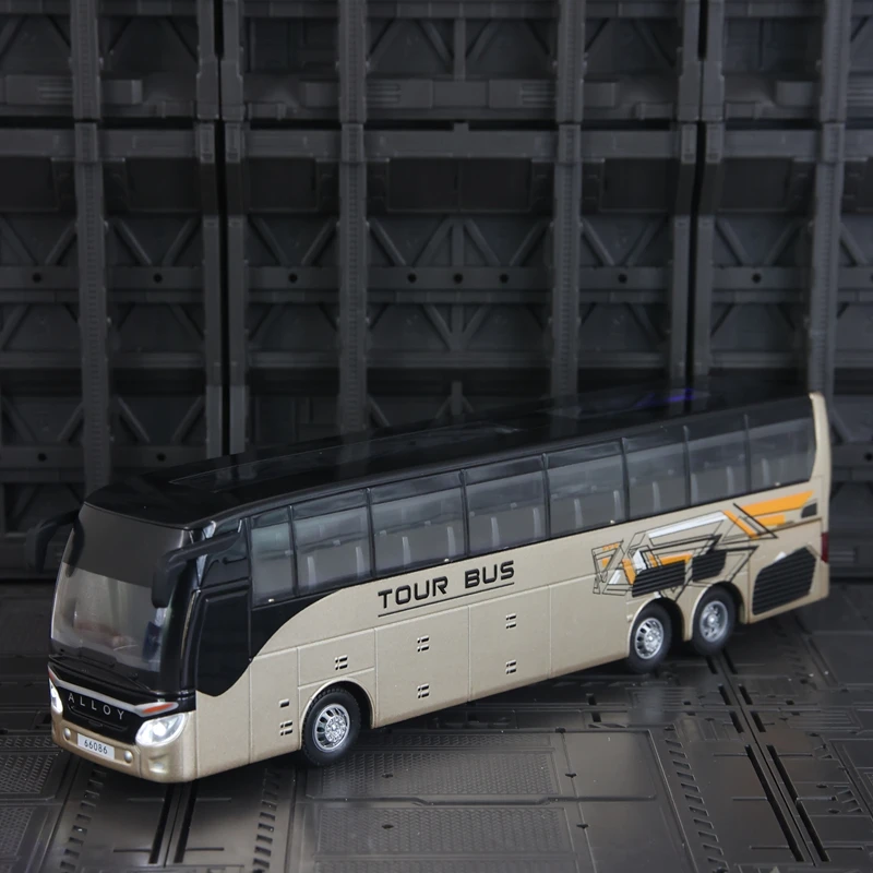 1:30 simulação cidade ônibus de negócios liga modelo de carro portas podem abrir brinquedos de ônibus infantil podem ser dados como presente de aniversário para amigos