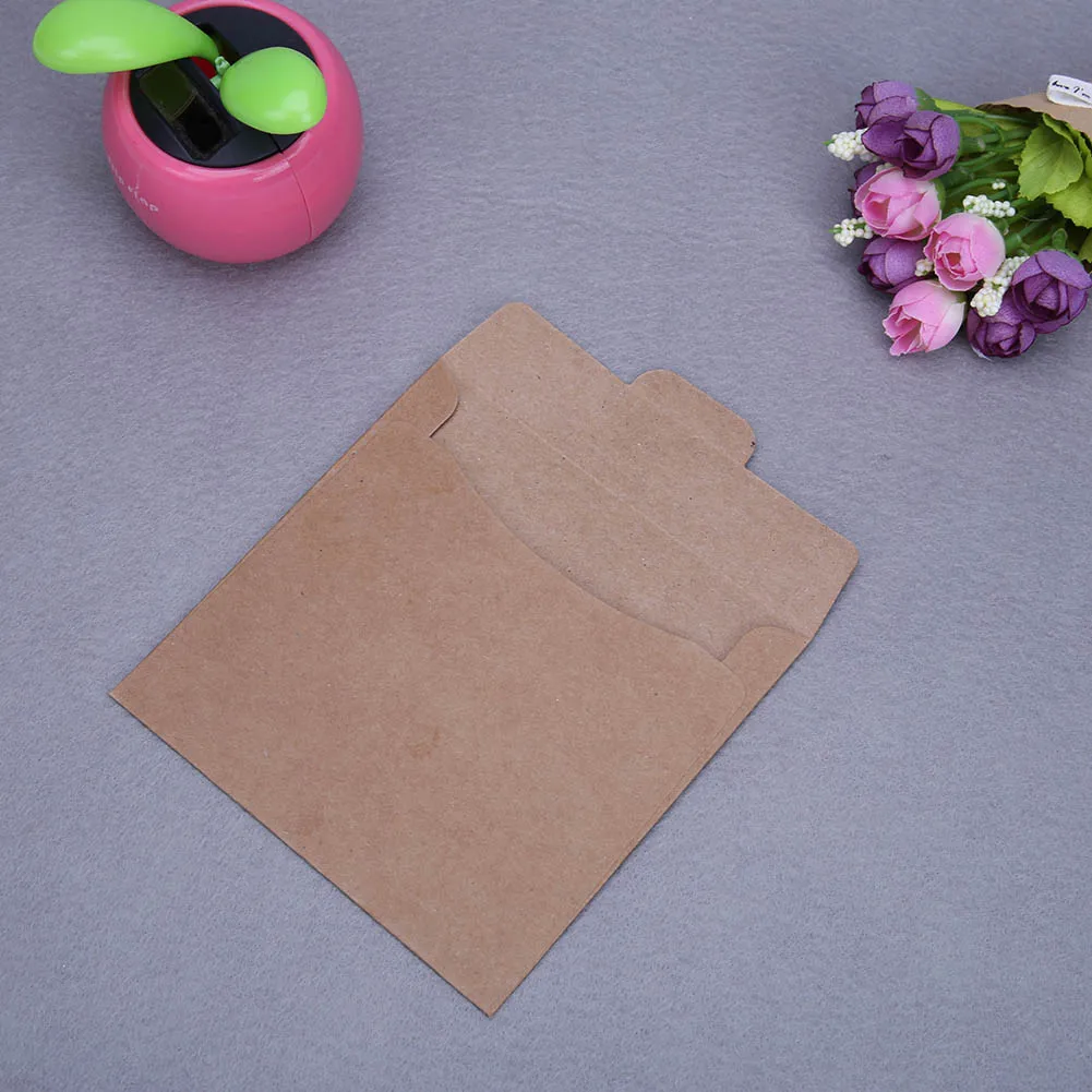 

50 шт., крафт-упаковочная сумка, ретро-шикарные оконные конверты, стационарные конверты для хранения, приглашения, аксессуары для свадебного подарка