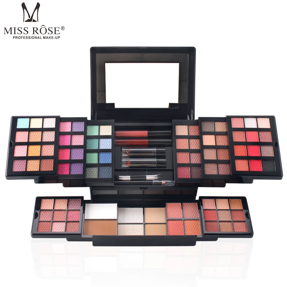 Professionale 180 colori ombretto Blush fondotinta cosmetico cipria trucco Set ombretto tavolozza regali trucco a lunga durata