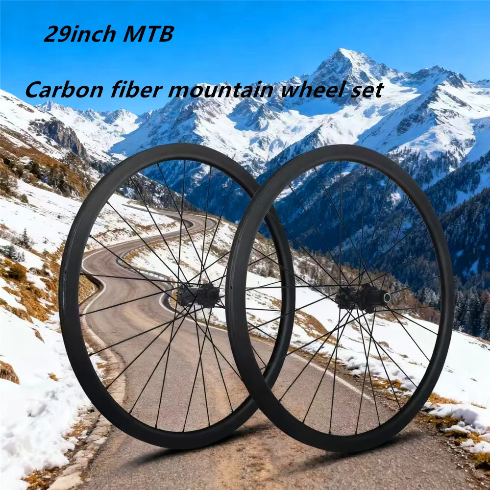 

29er MTB Carbon Wheelset Ultralight 6 Pawls Six-hole center lock Hub Of Rim All Mountain Wheels Fits XC class