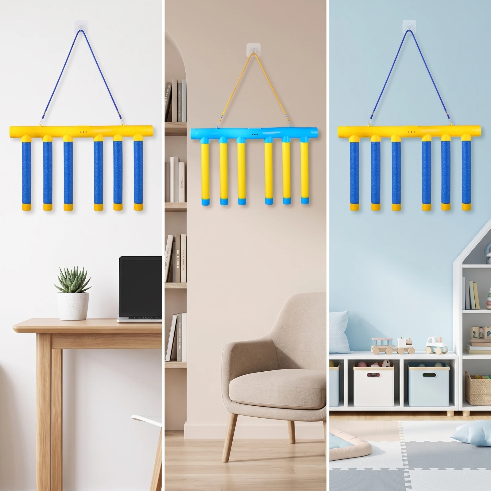 catch-the-stick-game-usb-rechargeable-reaction-training-toy-hanging-toy-with-foam-rods-sensory-for-children-home-playroom