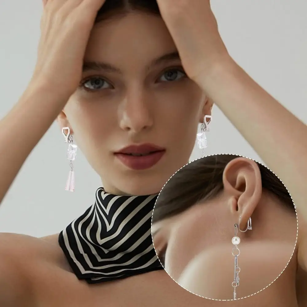 20 ชิ้น 2 สี 304 สแตนเลสสตีลต่างหูแบบหนีบไม่เจาะต่างหู 12x6x8.5 มิลลิเมตร Clip - on ต่างหูแปลงต่างหูชุด