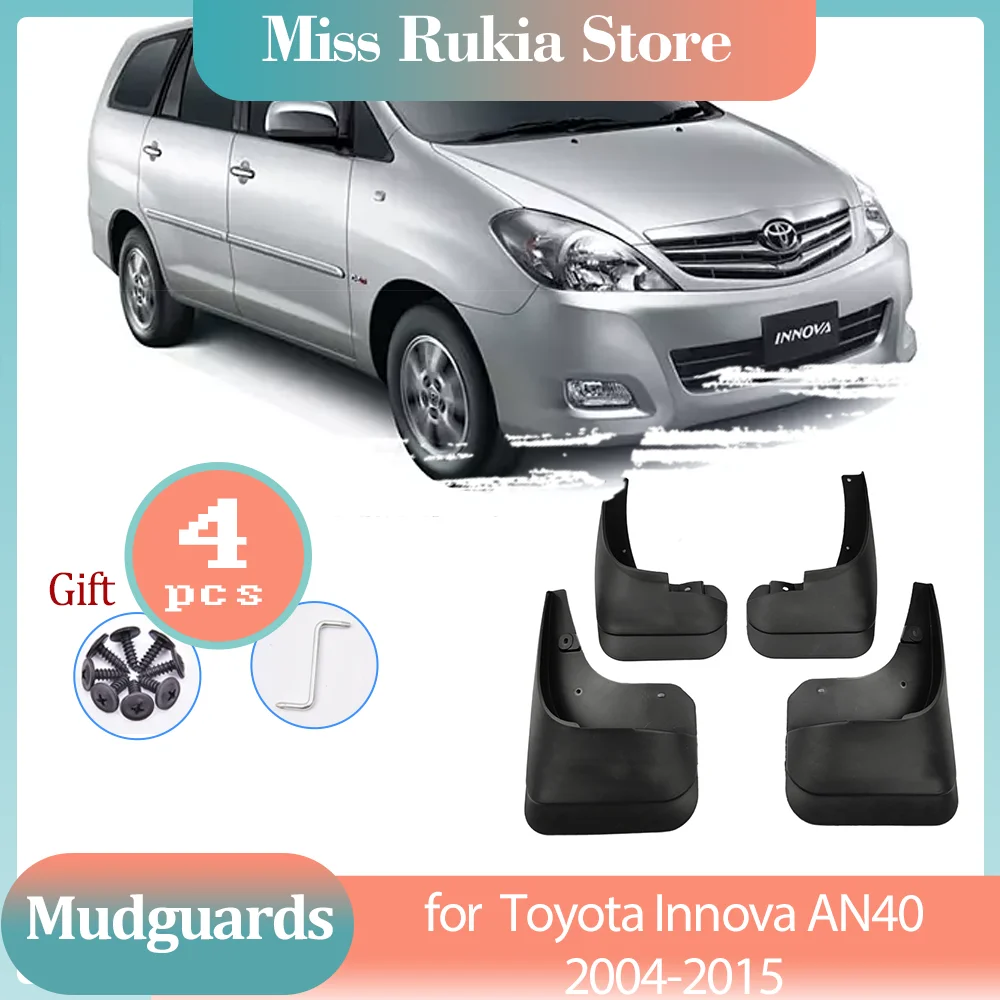

Car Mud Flaps for Toyota Innova Kijang AN40 2004~2015 2008 2009 Mudguards Splash Guards Fender Flare Front Rear Auto Accessories