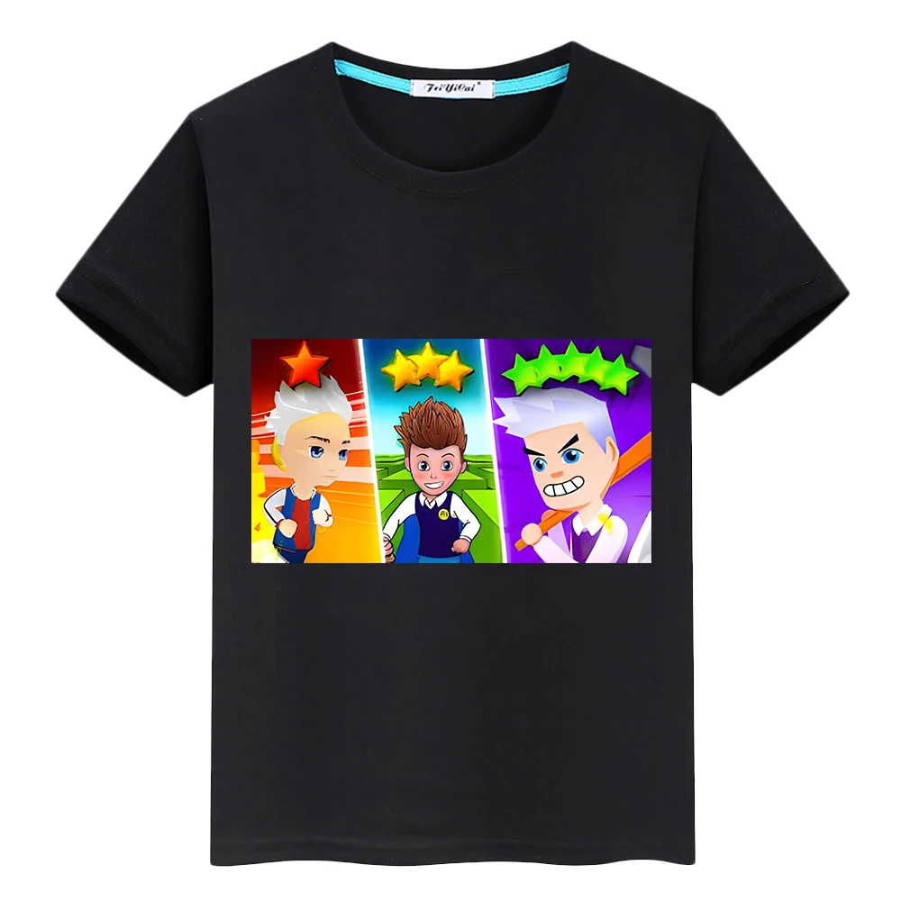 Влад Бумага А4 pride tshirt Print T-shirt  Kawaii boys anime Tees y2k one piece мерч A4 100% Cotton Short Tops kids clothes girl