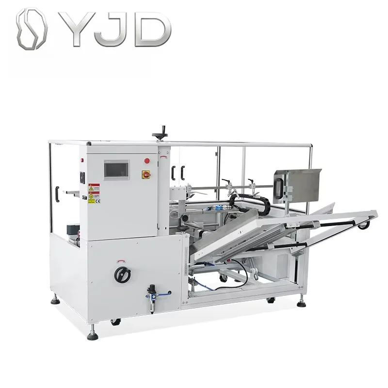 GURKI Auto Carton Box Forming Machine Case Automatic Adhesive Tape Bottom Folding Carton Erector