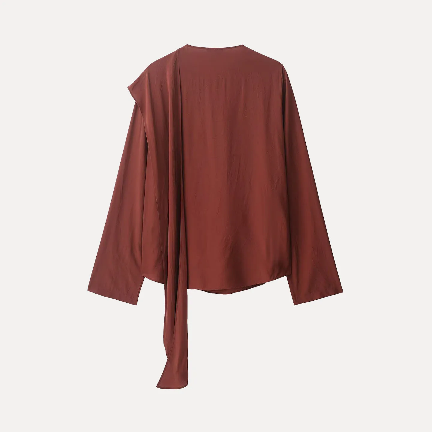 

Women's Casual Ele irt Autumn 2025 Netie Drifting Gown Z Brand Long Sve Regular Fit Other Material 00%