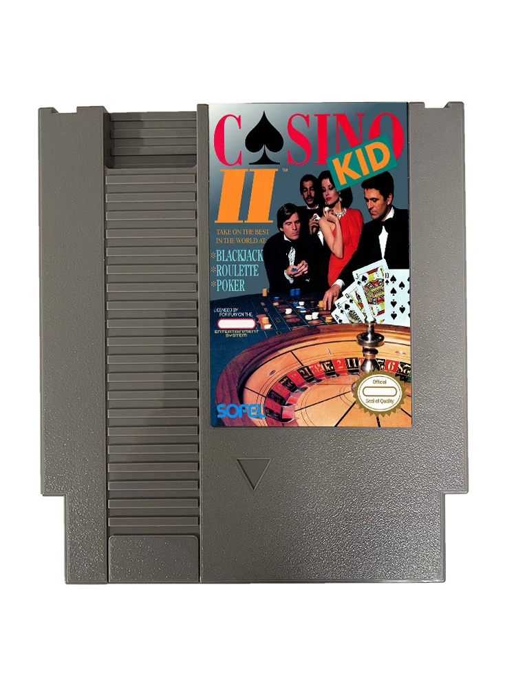 Juego Clásico de Casino para niños, cartucho de juego de 8 bits, 72 pines, para NES, consola Retro