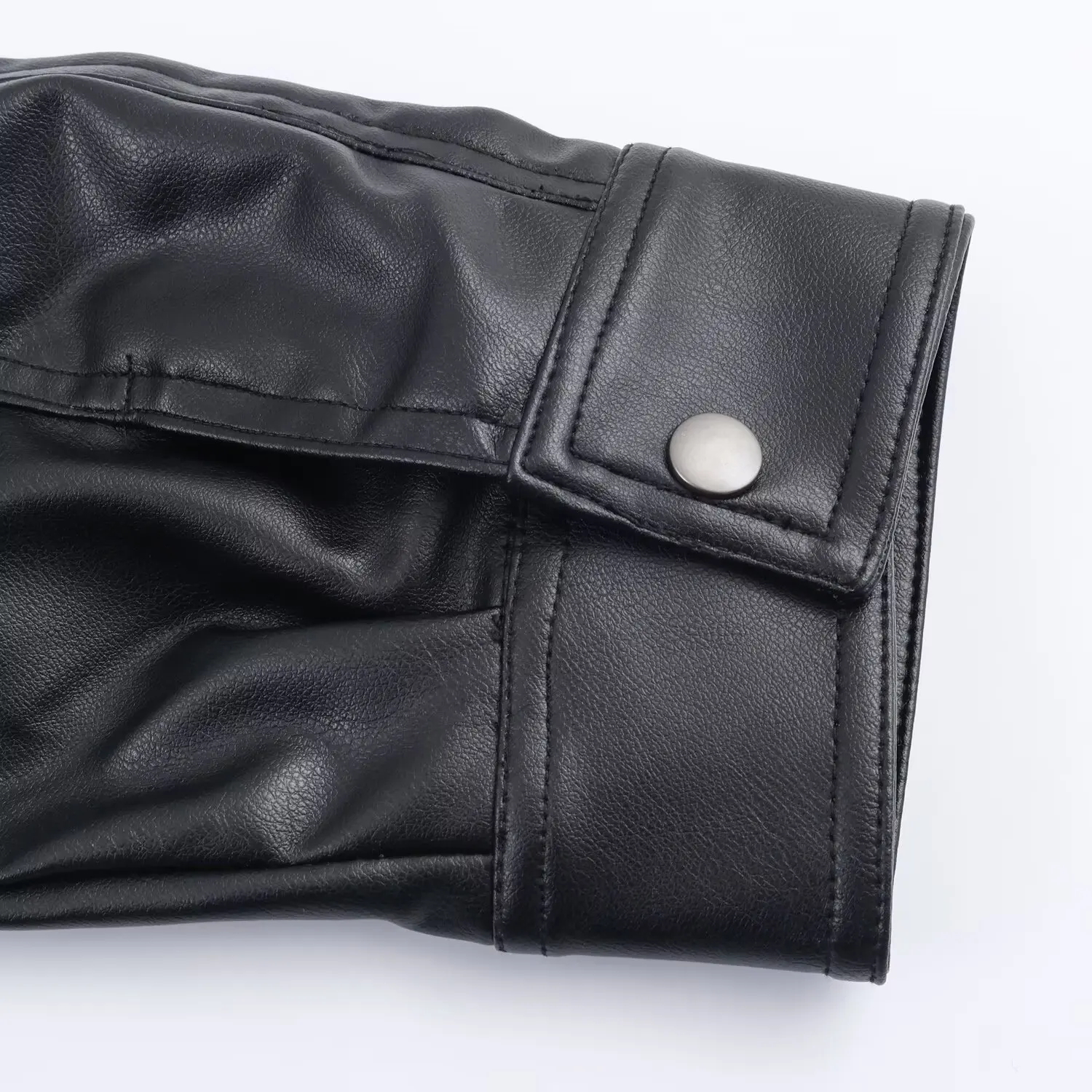 Veste en cuir à col en fausse fourrure amovible pour femme, avec grandes poches, fermeture éclair, Style décontracté, Streetwear, automne et hiver