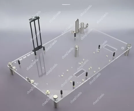 Top power desktop chassis ITX open MATX transparent acrylic board DIY simple main board bracket X99