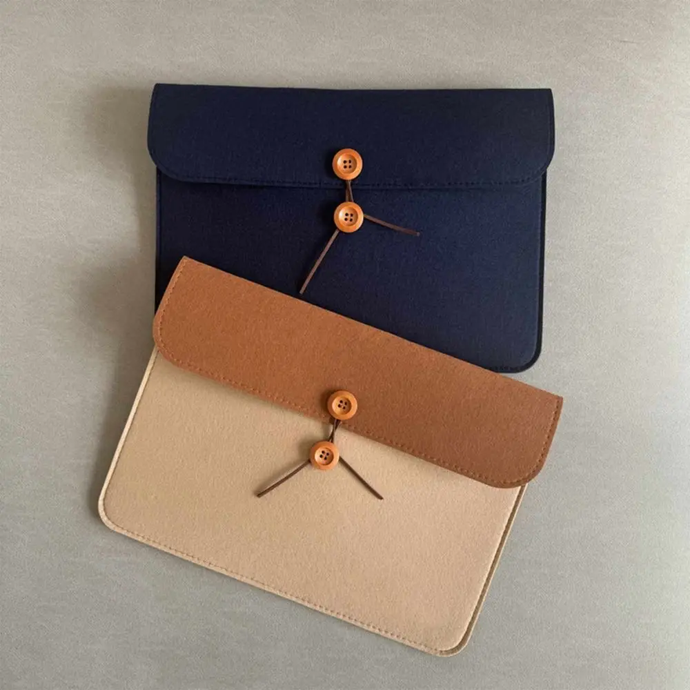 Multi-functional A4 File Bag Rope Button-type Wear-resistant Rope Button-type Briefcase Flet Archive Bag Meeting Materials