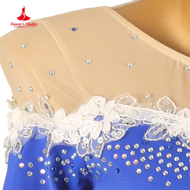 Modern Dance Performance Costumes Customized Comfortable and Elegant Trumpet Sleeved Dress Ballroom Dance Professional Clothing