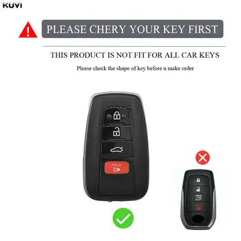 4 tlačítka TPU pouzdro na klíč od auta s přívěskem pro Toyota CHR Camry Corolla RAV4 Highlander C-HR Prius Land Cruiser Prado 10 nejlepší prodej Kryt klíče od Toyoty Camry - №3