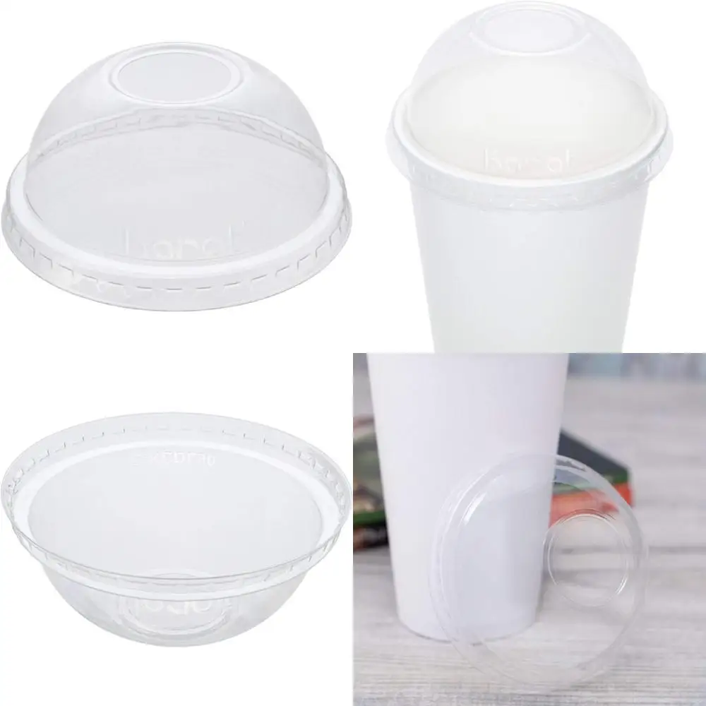 

Karat C-KCDL90 Купольная крышка из ПЭТ, 90 мм, подходит для бумажных холодных стаканчиков на 12–22 унции (упаковка из 1000 шт.)