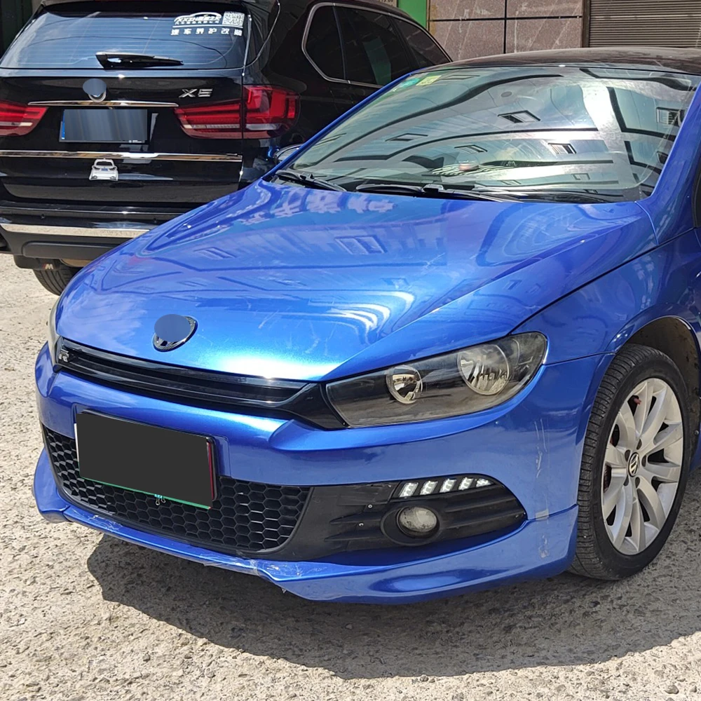 Car Front Bumper Wrap Angle Protection Corner Guard External Modification Bodykit For Volkswagen VW Scirocco 2009 2010 2011