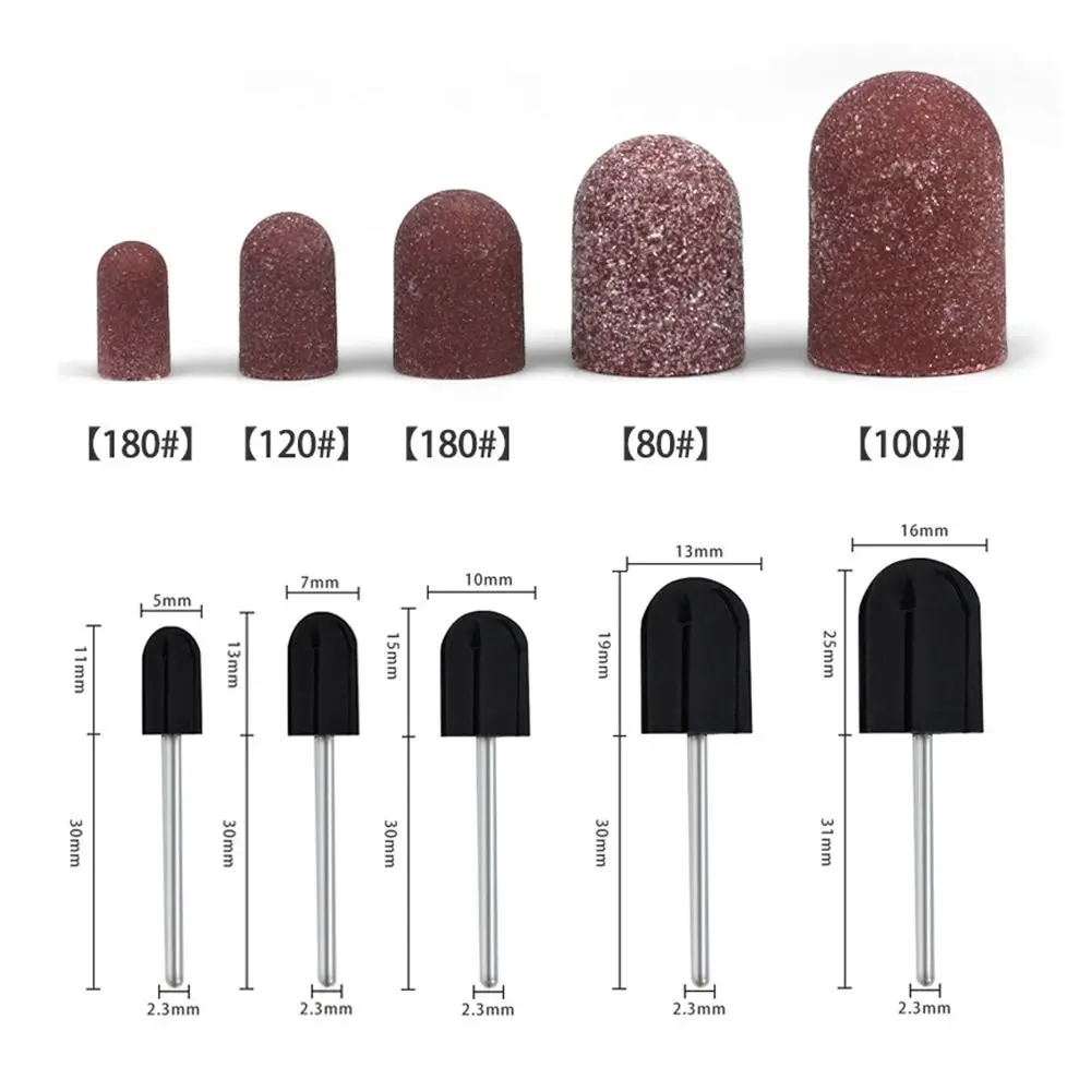 10pcs Accessories Mini Nail Polish Sanding Files Nail Art Supplies Durable Nail Drill Bits Universal Nail Grinding Tools Set