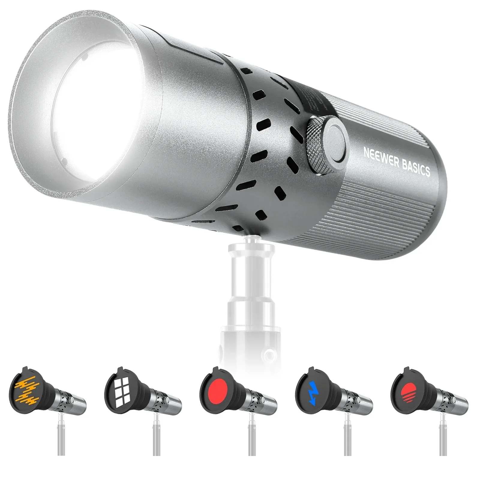 

NEEWER BASICS FL20: 20W RGB portable flashlight, perfect for on-the-go photography lighting