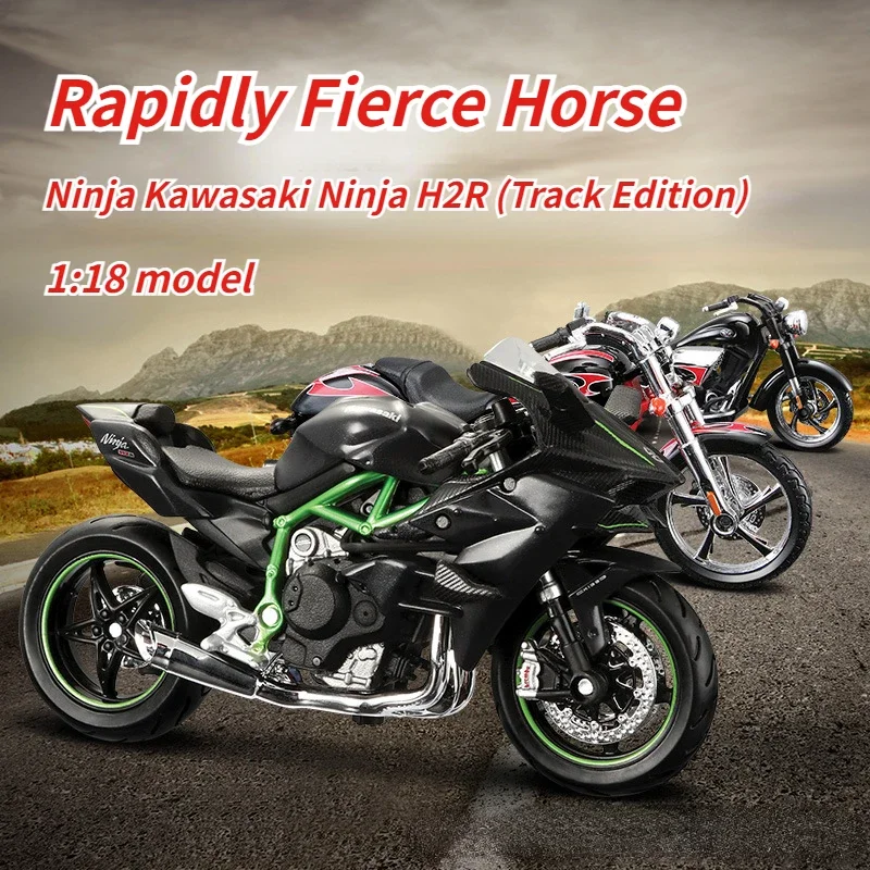 

1:18 Motorcycle Riding Model Kawasaki Ducati Motorbike Street Car Sports Car Alloy Toy Car Model Metal Die-cast Toys Boy Gifts