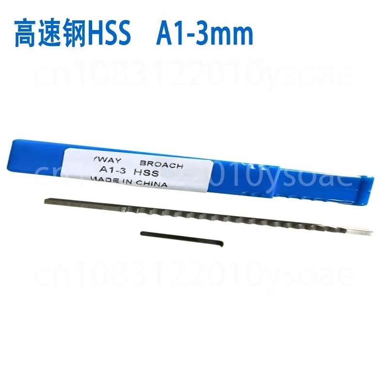 3mm Push-Type Keyway Broach A1 Metric Size HSS Keyway Cutting Tool Knife for CNC Router Metalworking