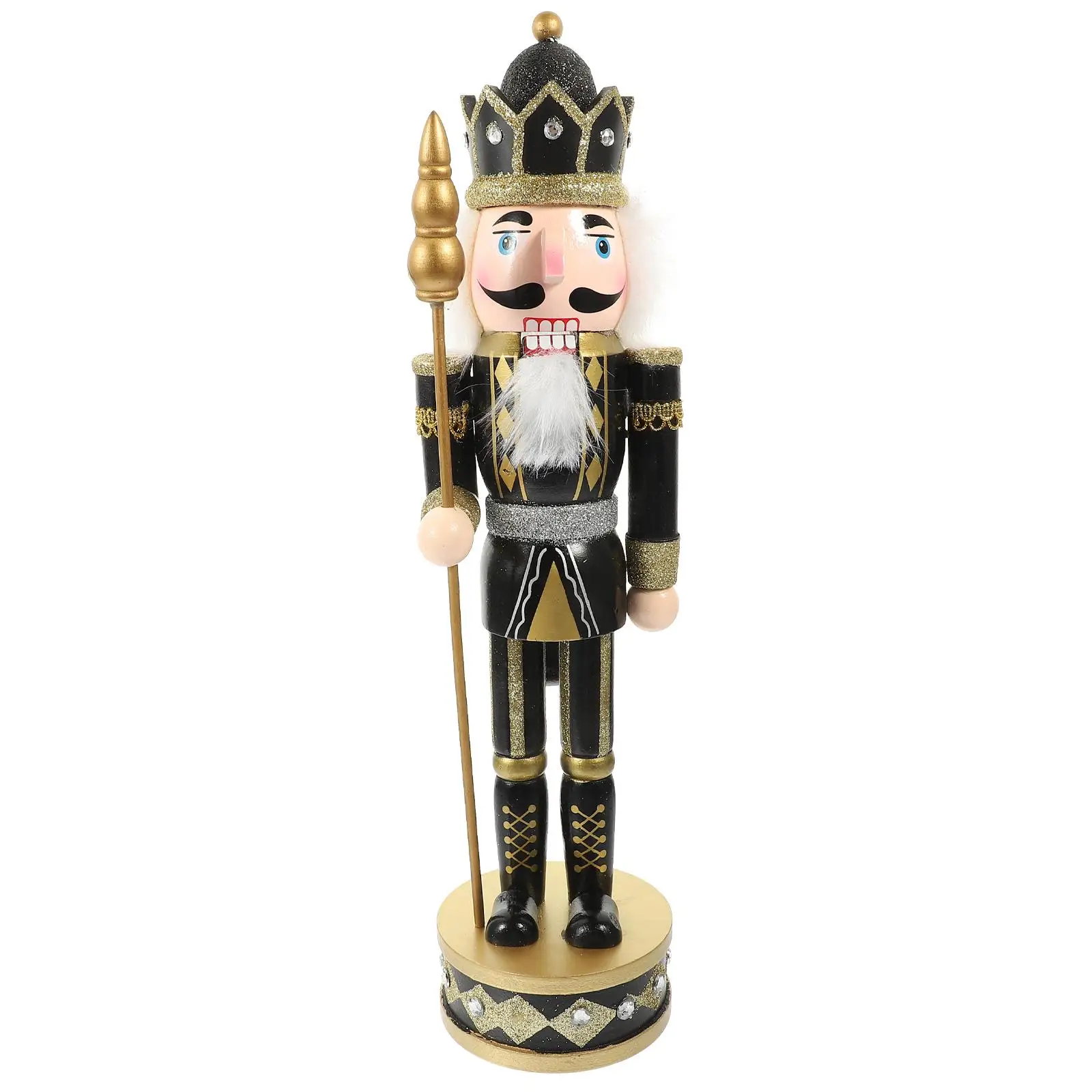 

Wooden Nutcracker Xmas nament Christmas Gift Home Car Office Xmas Desktop Nutcracker Photo Prop Sturdy Craftsmanship