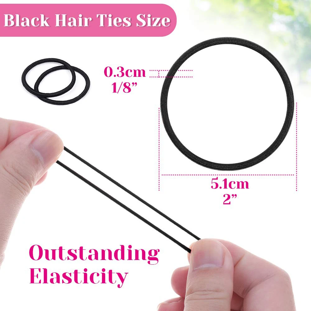 100Pcs Women Elastic Hair Band Small Rubber Rope Braider Ponytail Holder Tie Colorful Basic Hair Band Scrunchie Hair Accessories