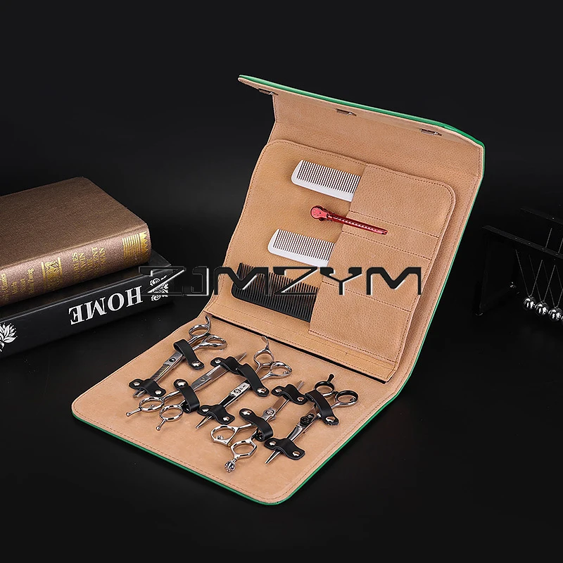 PU Barber Scissors Bag Storage Supplies Organizer for Salon scissors Comb Storage Kit