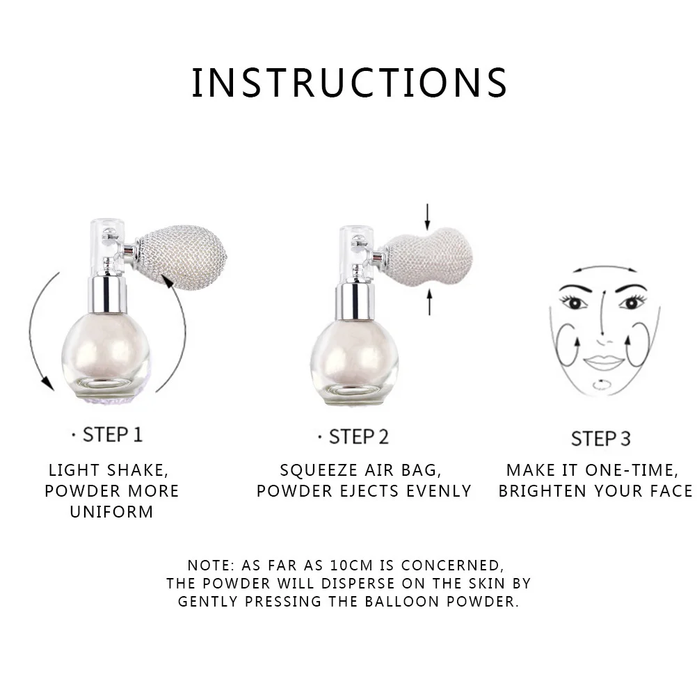 4 stuks Body Glitter Spray Poeder Markeerstift Glinsterende Spray voor Haar Gezicht Ogen Party Prom Bruiloft Make-up Make-up Glitter