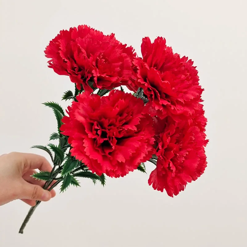 7 Head Bunches Of Carnations Small Handlebars Of Imitation Flowers Mother's Day Teacher's Day Bouquet Of Household Table Flower