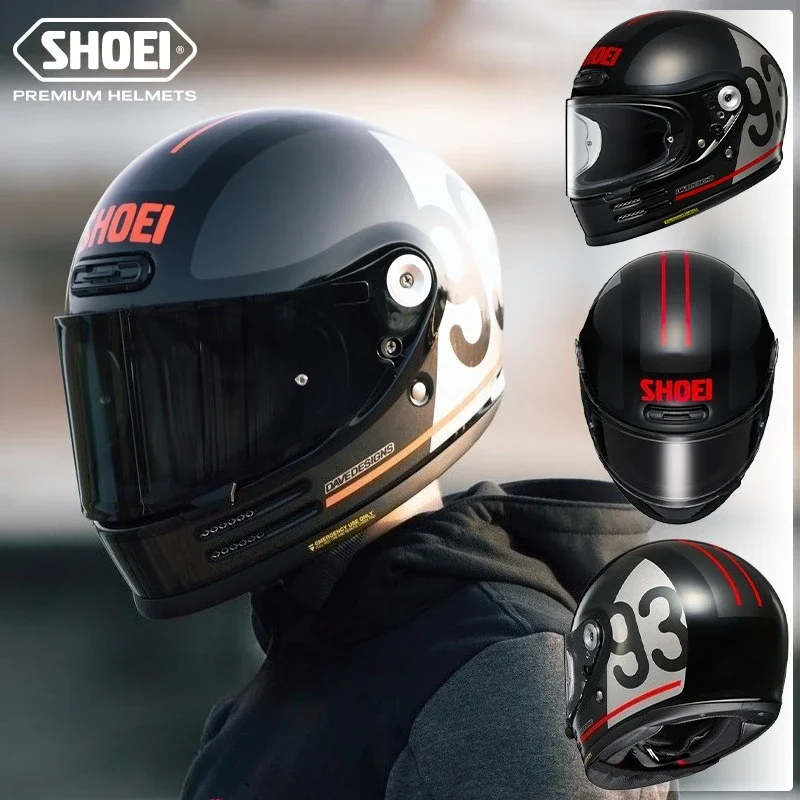 Shoei Glamster 93 Collection Classic TC-5 Retro Cruise Latte Free Climbing Motorycle Helmet Moto Retro Helmet Motorbike Riding M