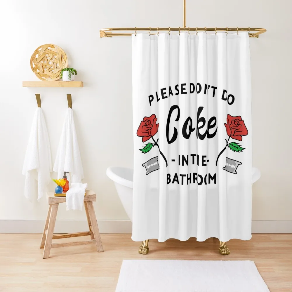 

Please Don't Do Coke In The Bathroom Shower Curtain Bathroom Decor Shower Bath Funny Shower Curtain