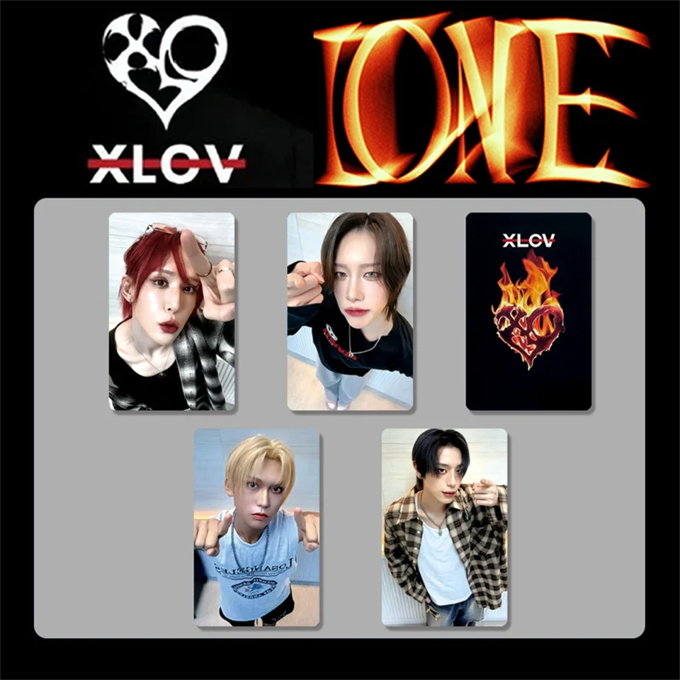 KPOP XLOV Album I ONE Photocard Fan Signing Card Bonus Card Bright