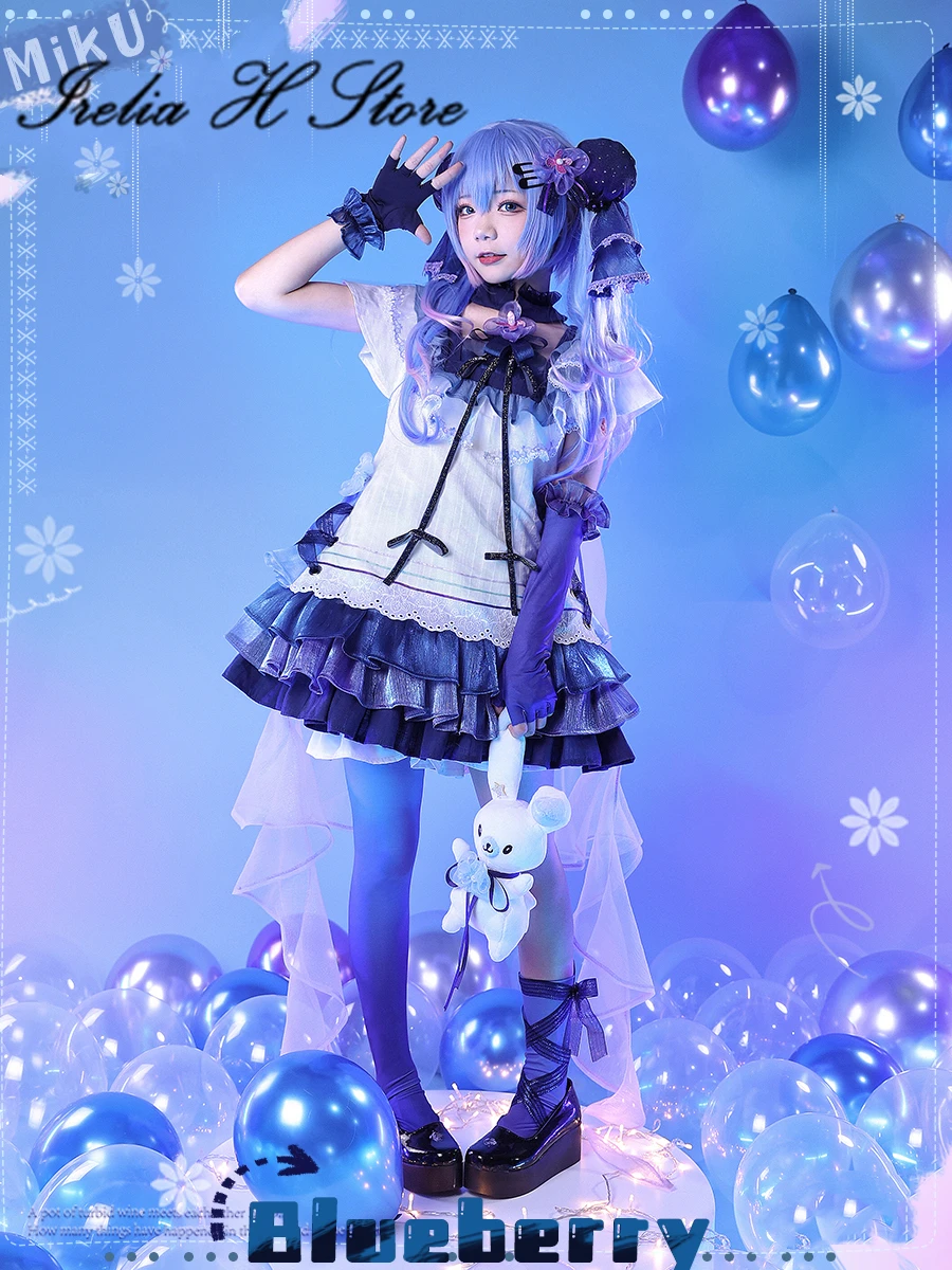 A{stock}Irelia H Store Cosplay Costume blueberry fan art lovely Lolita Dress female Halloween Costumes women