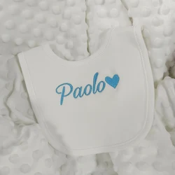 Name Personalized Cotton Baby bib Newborn Baby Saliva Towel Funny Birthday Gift For Baby Boys and Girls shower gift