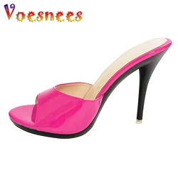 Shoes Women Slippers Popular Fashion Summer Casual Female Shoes Pumps High Heels Peep Toe Slipper Stilettos Slides Zapatos Mujer