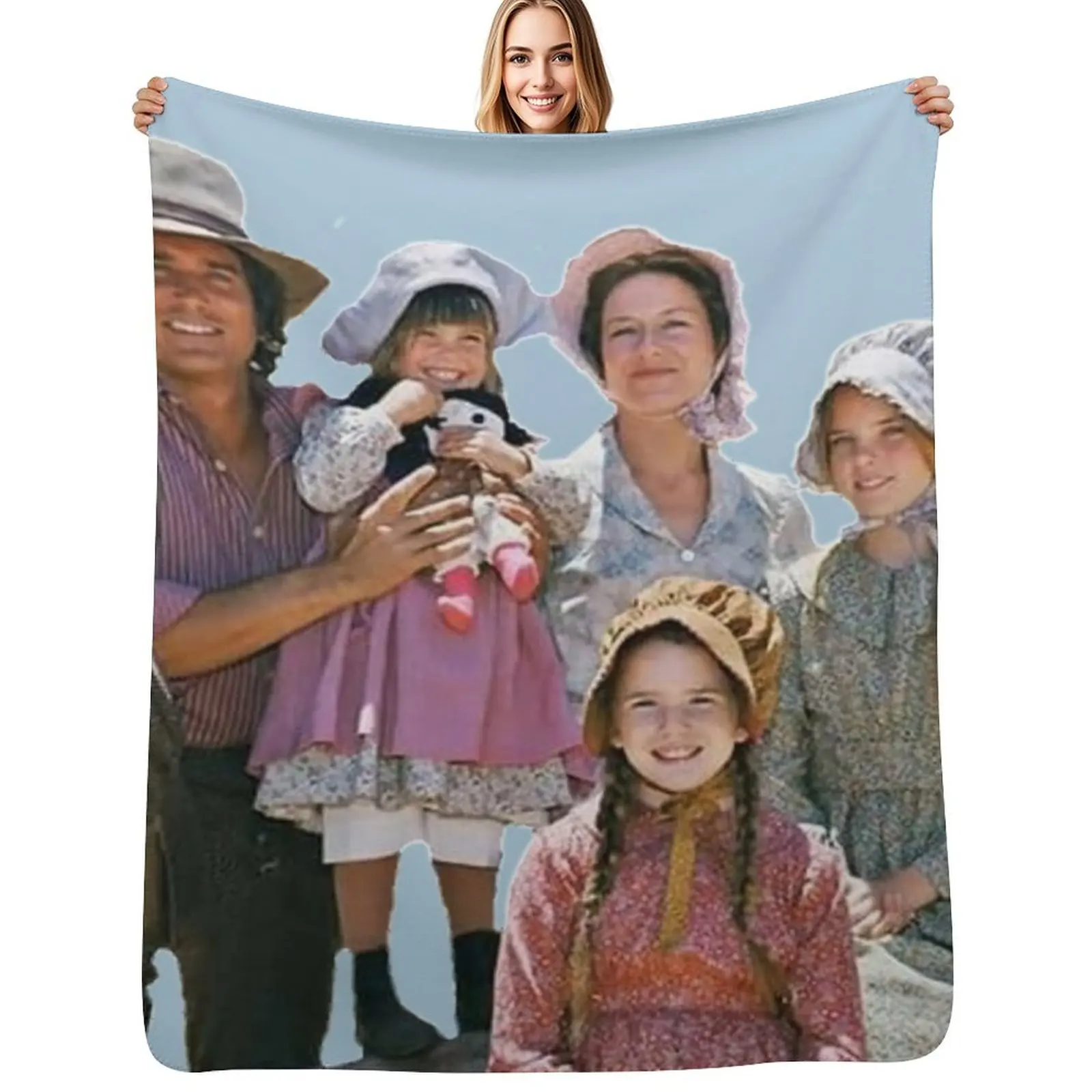 Little house on the prairie, the ingalls Throw Blanket Stain Resistant Cozy Warm Blanket