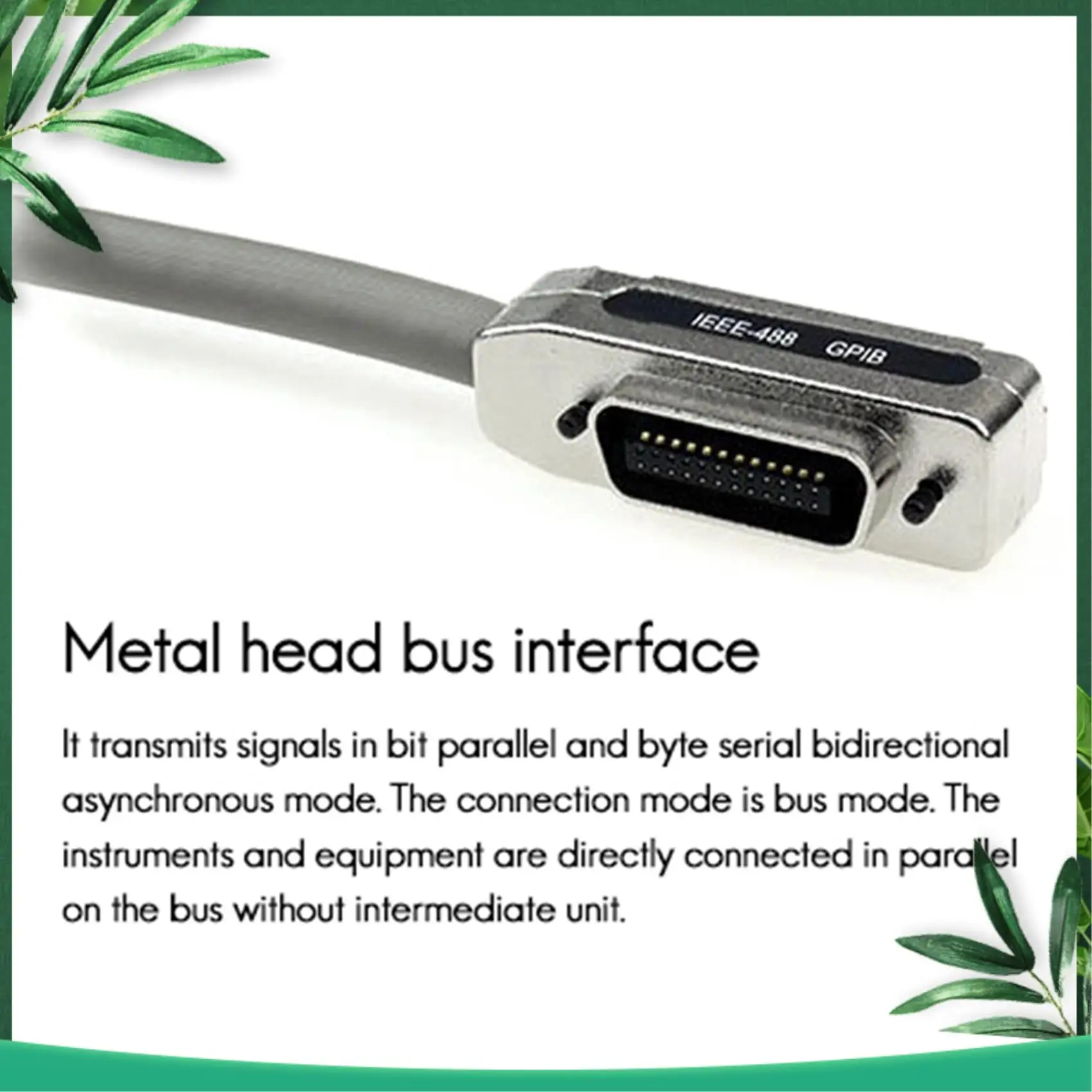 

YSS-4Pcs 1M IE488 Gpib Data Cable Industrial-Grade Communication Transmission Cable Terminal Pci Industrial Control Cable