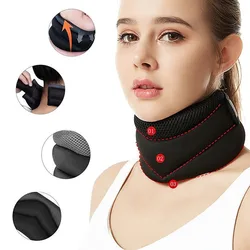 Neck Support Cervical Brace Adjustable Cervical Collar Soft Durable Foam for Relieve Cervical Pain Airplane Travel Nap Health