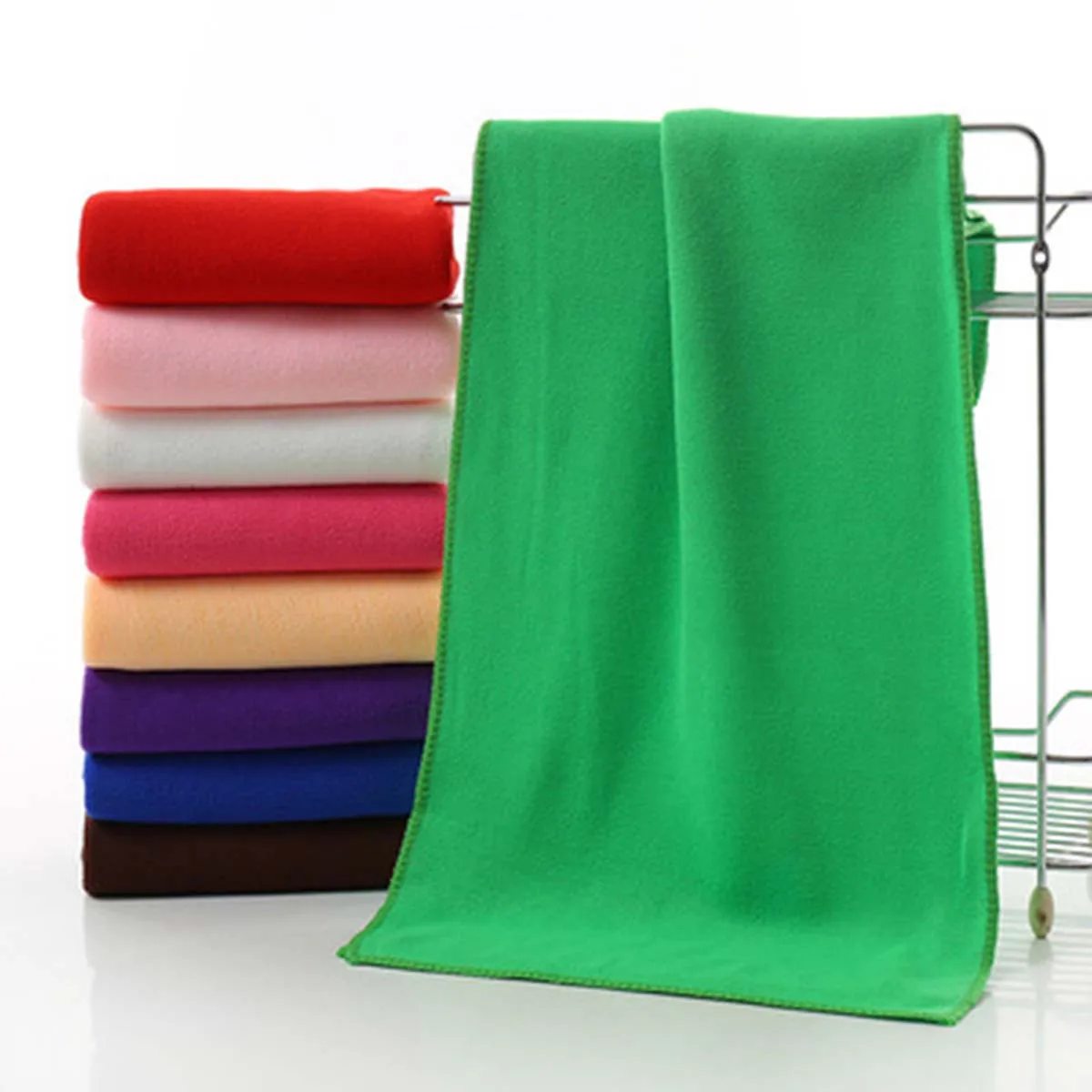 

5 pcs 30X70Cm Microfiber Car Towels Scratch-Free Quick-Dry Lint-Free For Drying Cleaning Auto Boat Rv Motorcycle Home Use