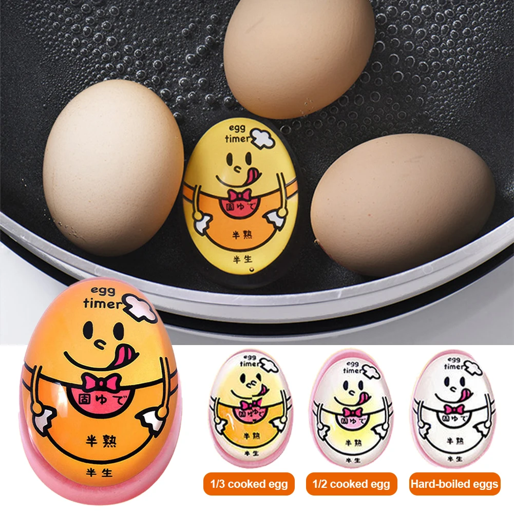 Egg Perfect Color Changing Timer Yummy Soft Hard Boiled Eggs Cooking Kitchen Eco-Friendly Resin Red Eggs Tools Kitchen Gadgets