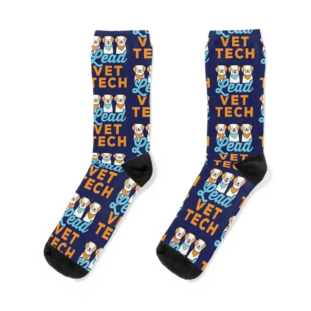 Lead Vet Tech Veterinary Technician Supervisor Socks Run funny sock tennis custom Socks For Girls Men's