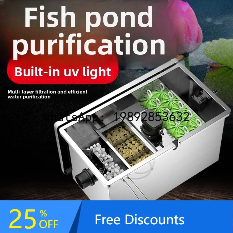 

CZ Stainless Steel Fish Pond Filter Pool Biochemical Filter Pond Circulation Filtration Equipment