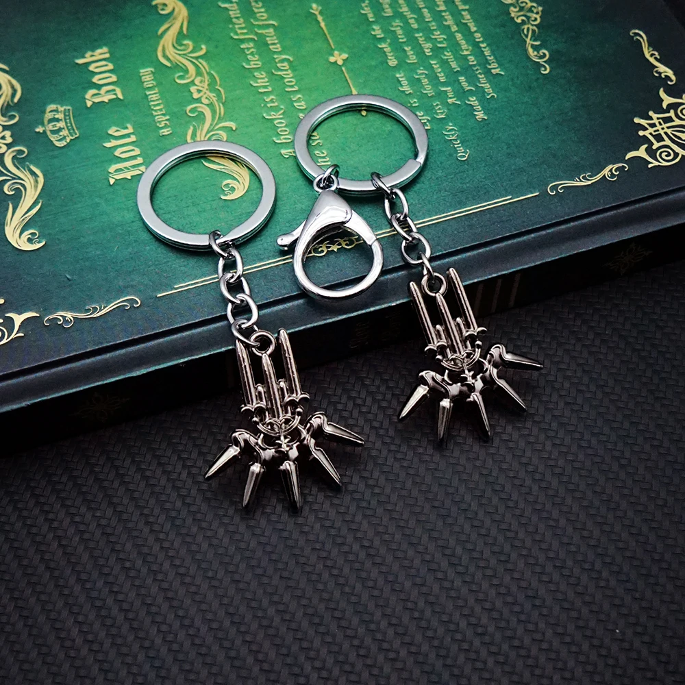 NieR Automata Pendant Keychains 2B YoRHa No.2 Type B Beastlord Sword Oddity Emil Pendant Key Chain Women Men Car Keyring Jewelry