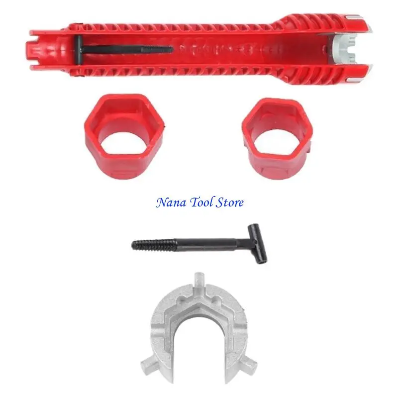 31GJ Multifunctional Sink Bathroom Wrench Plumbing Installation Tool Removal Tool