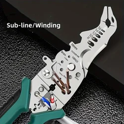 Hand Tools Wire Stripper Cutting Copper Wire Crimping Clamp Holding Pliers Squeegee Cutting Wire Pipe Electrician Plier