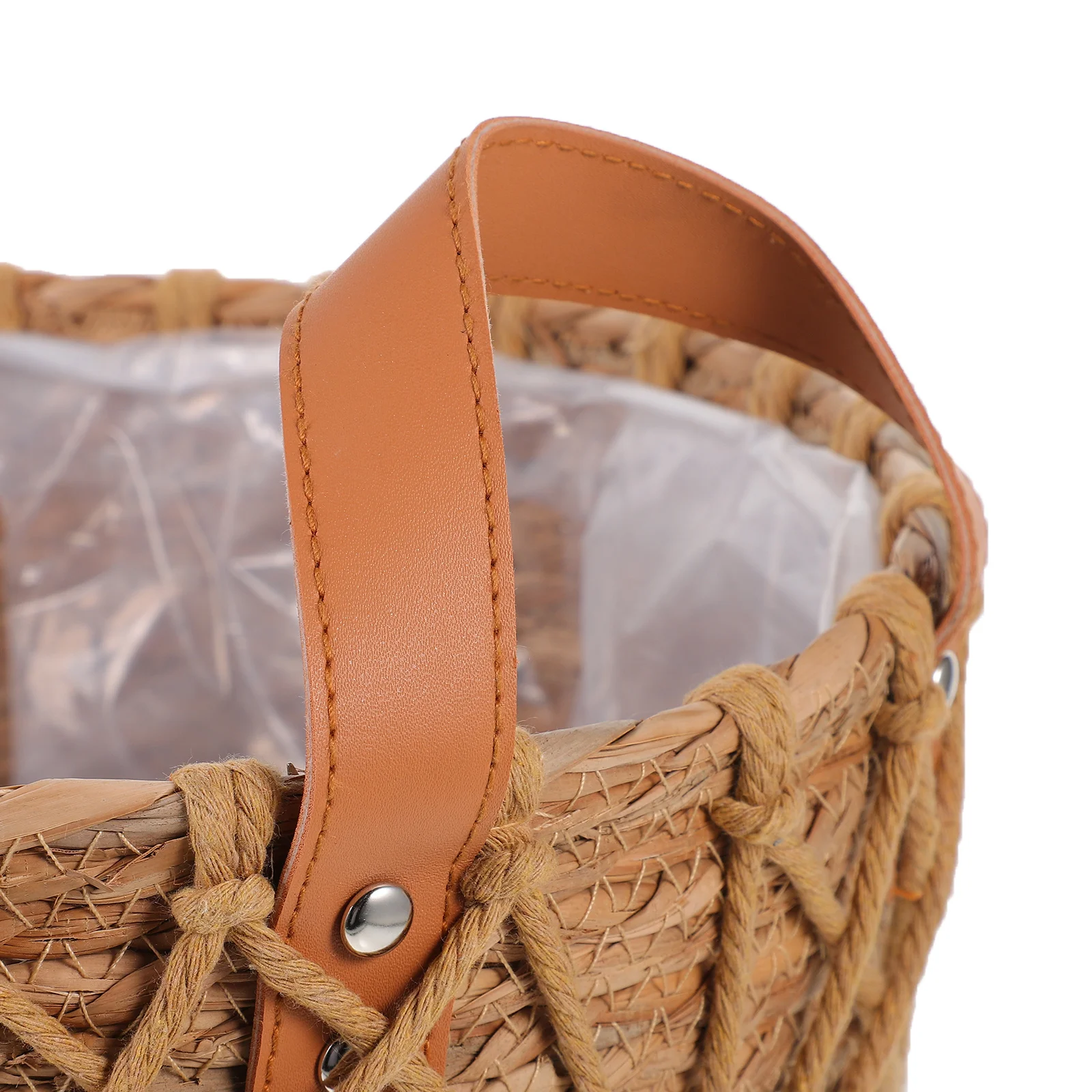 

Straw Woven Basket Multipurpose Planter Indoor Plant Pot Cover Flower Storage Basket Decorative Woven Flower Planter