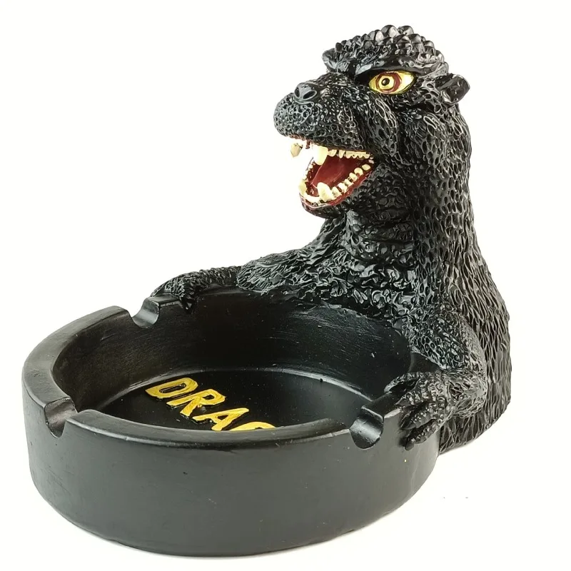 

Godzilla Resin Ashtray Handicraft Home Decoration Creativity Tobacco Jar Ornament Collection Gift Souvenir Smoking Accessories