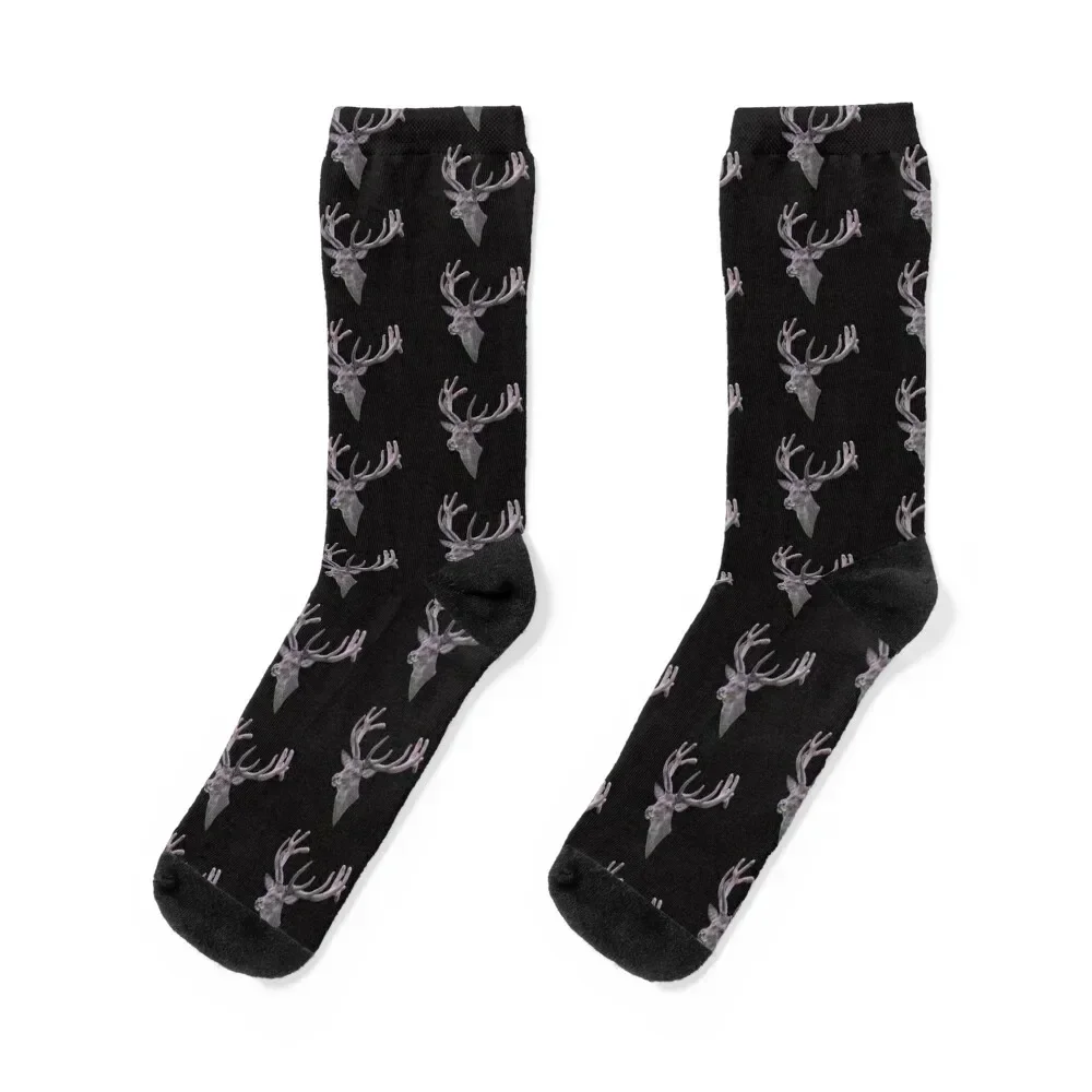 Red deer in bast Socks basketball ankle Rugby essential Socks For Man Women's