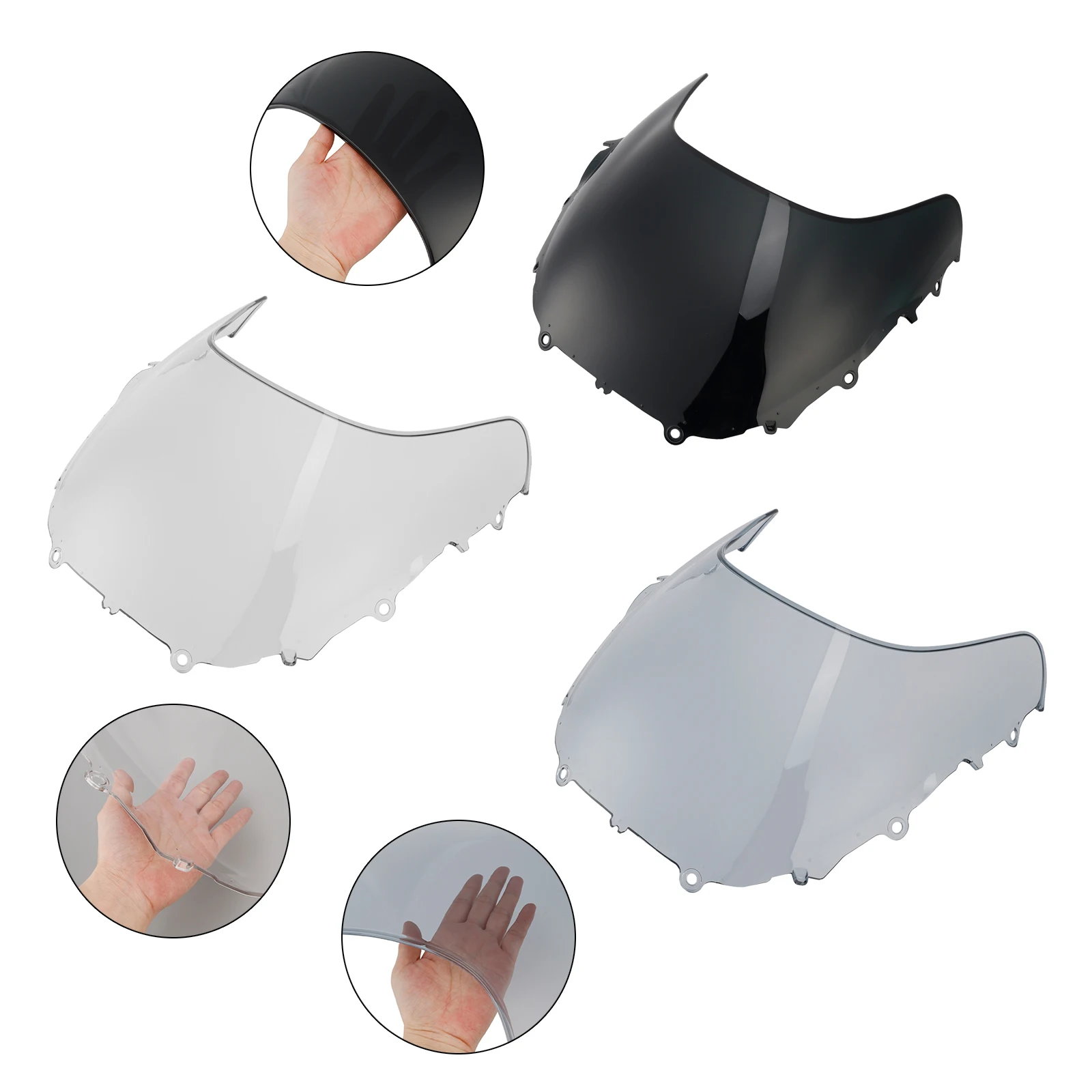

Topteng Windshield WindScreen + Bracket fit for YAMAHA XSR900 GP 2024-2025