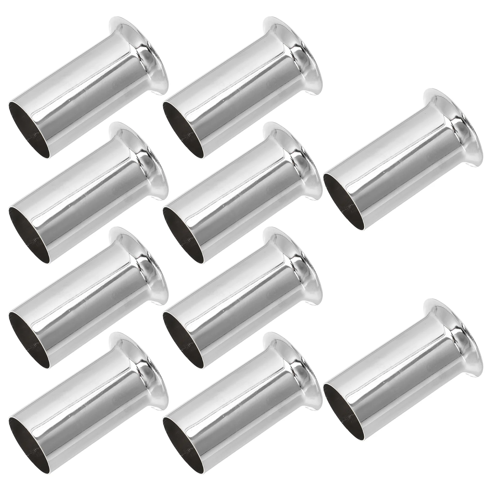 10 Pcs Lamp Base Sleeve Casing Crystal Parts Holder Light Socket Lighting Accessories Lamp Sleeves Decor Flanging Base
