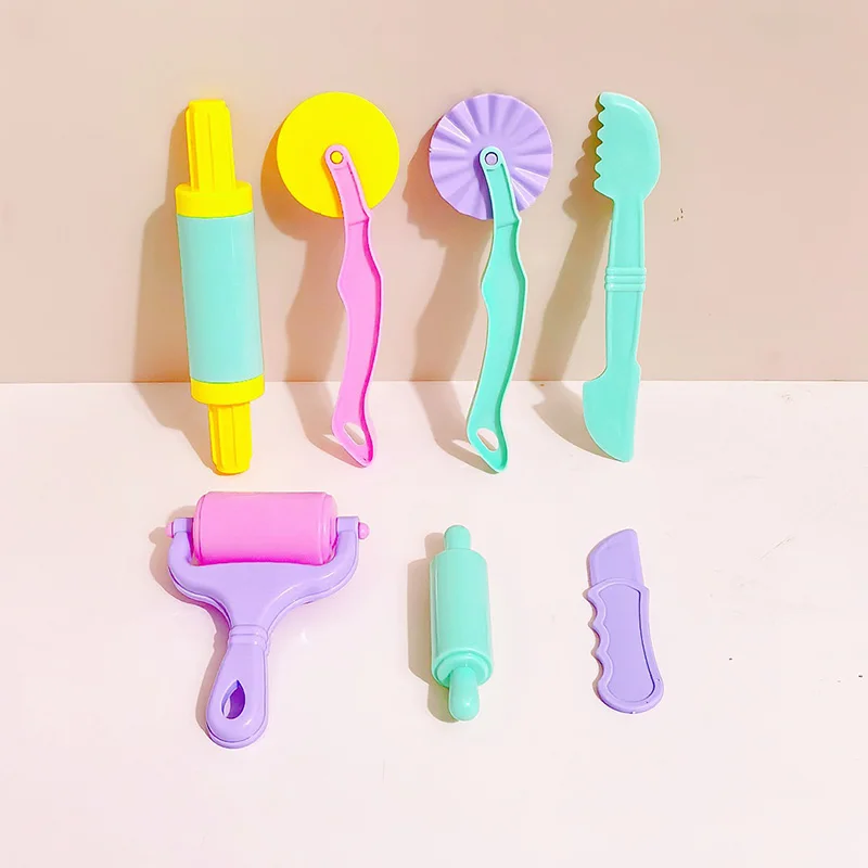Moule à pâte à modeler 3D créatif, ensemble d'accessoires en argile à modeler, Kit d'outils pour pâte de jeu, couteau en plastique, jouets éducatifs pour enfants, bricolage