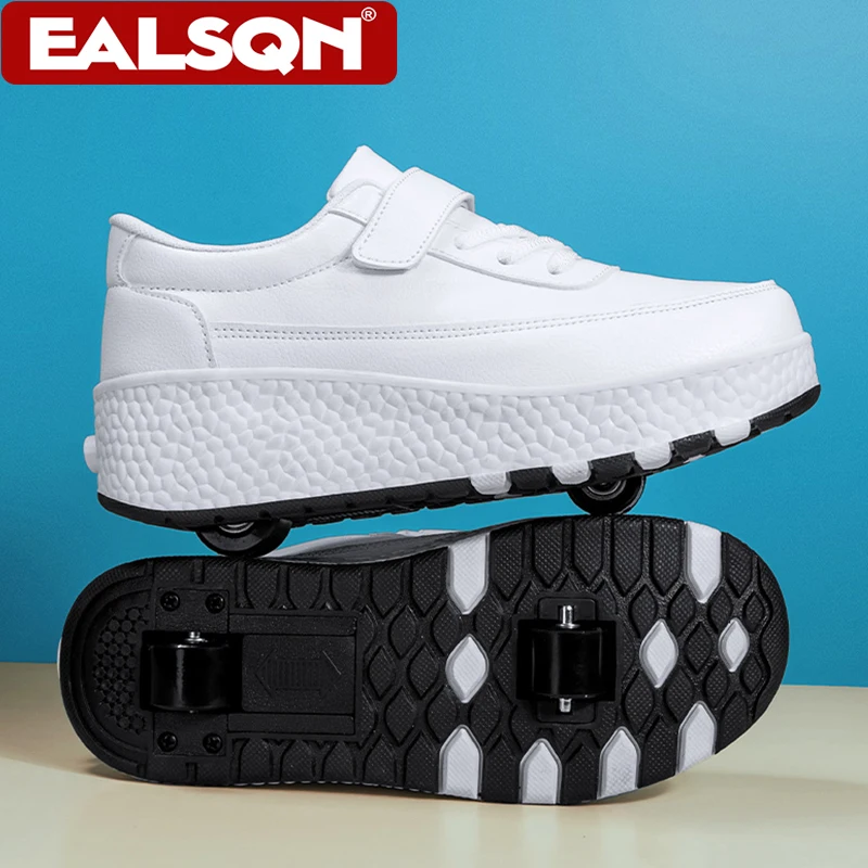 Fashion Children's Roller Skates Boys Girls Double Wheel Unisex Roller Skates Shoes New Sneakers Outdoor Sports Casual Shoes